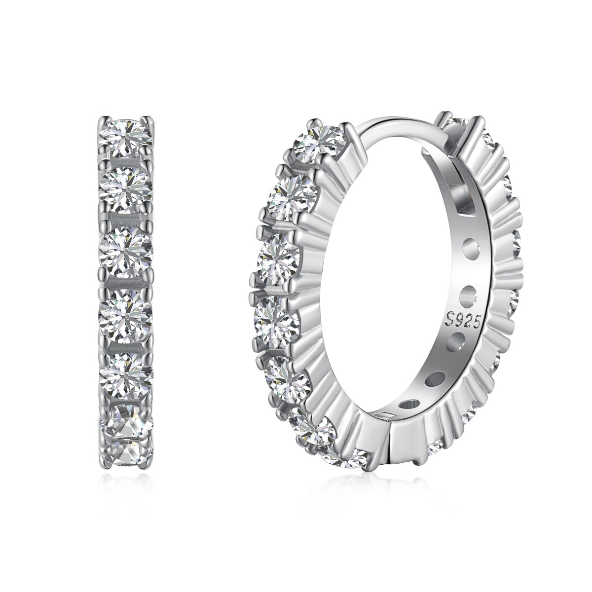 [ELAN LUXE]Radiant Colorful Round Cut Earrings