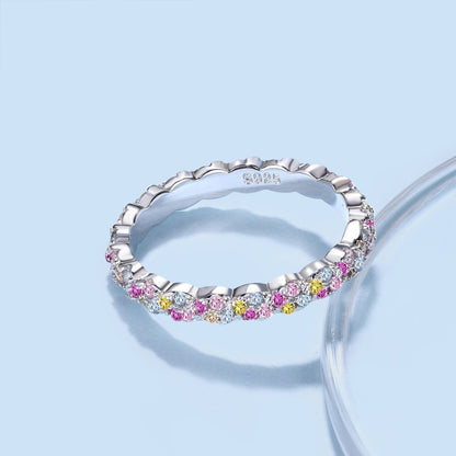 [ELAN LUXE]Dainty Ebullient Round Cut Daily Ring