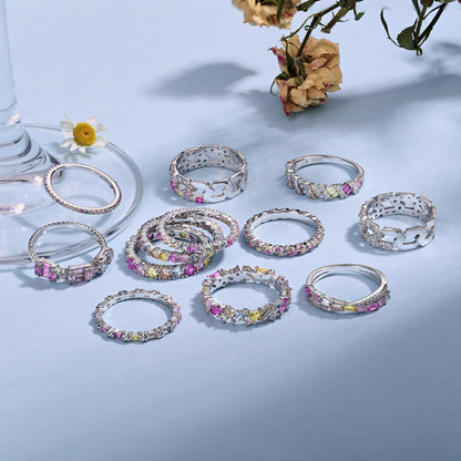 [ELAN LUXE]Dainty Ebullient Round Cut Daily Ring