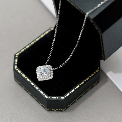 [ELAN LUXE]Sparkling Asscher Cut Necklace
