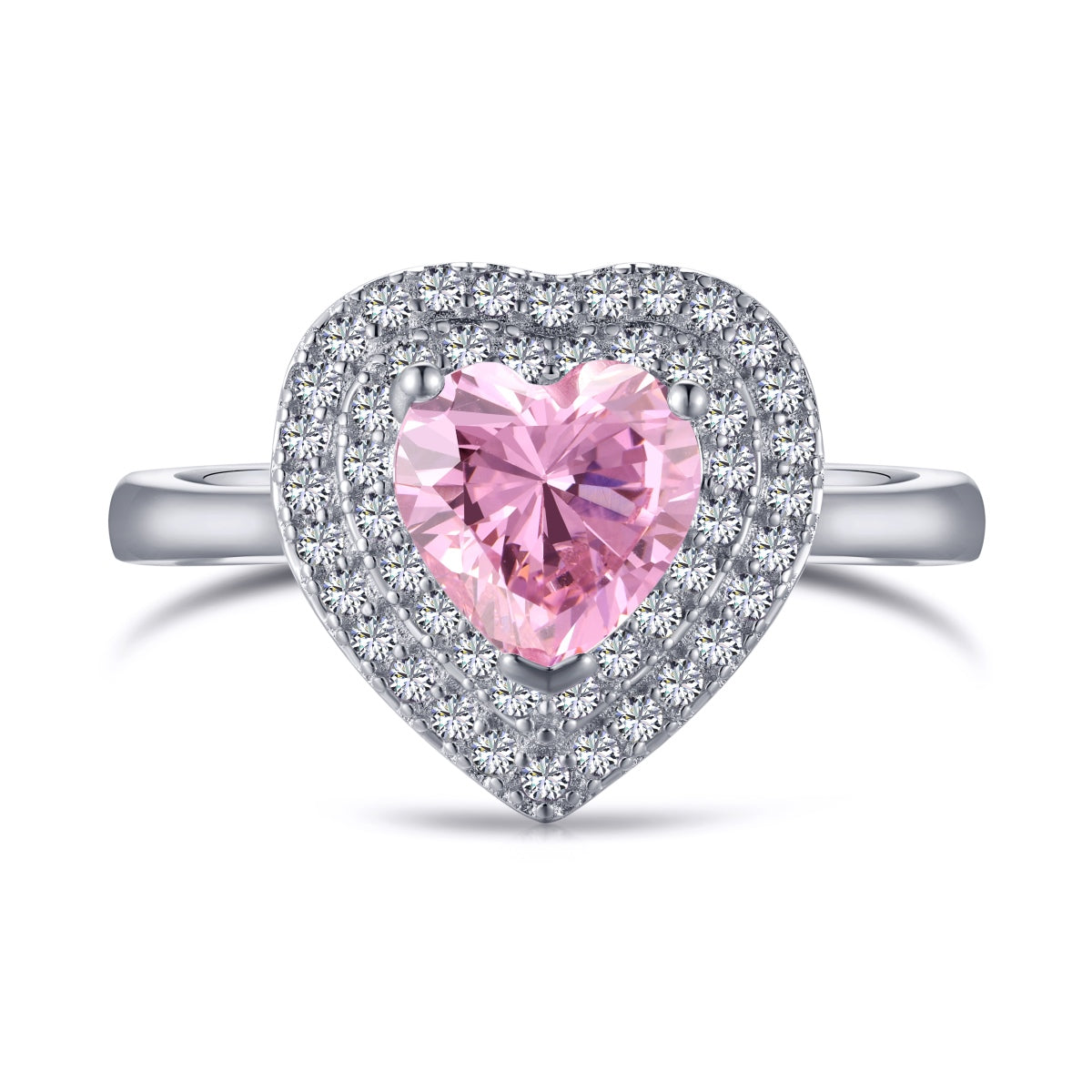 [ELAN LUXE]Delicate Ebullient Heart Shape Wedding Ring