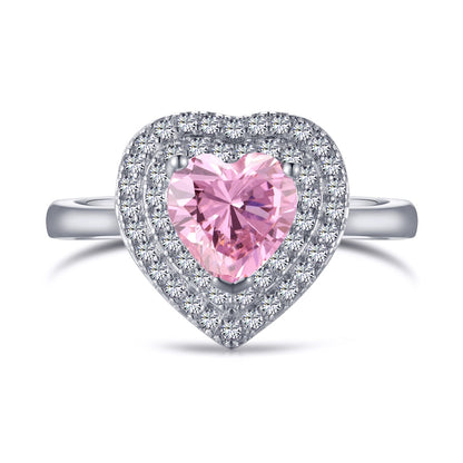 [ELAN LUXE]Delicate Ebullient Heart Shape Wedding Ring