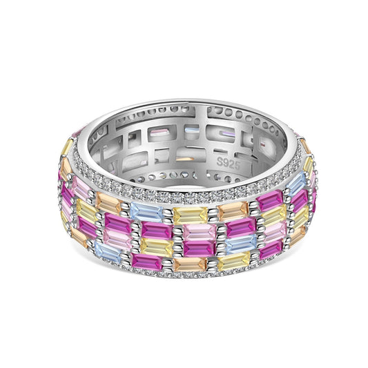 [ELAN LUXE]Radiant Colorful Radiant Cut Daily Ring
