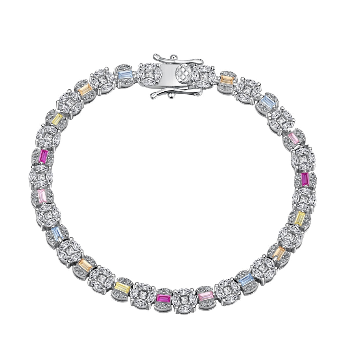 [ELAN LUXE]Dazzling Radiant Multi Cut Daily Bracelet