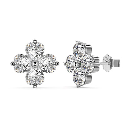 [ELAN LUXE]Four-Leaf Clover Ball Earrings