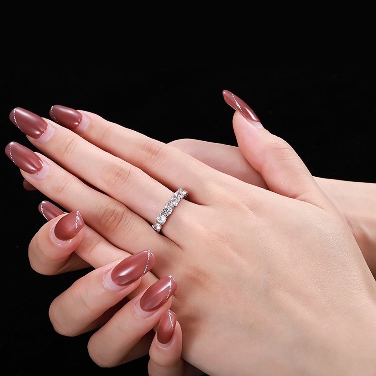[ELAN LUXE]Eternity Round Cut Tennis Ring