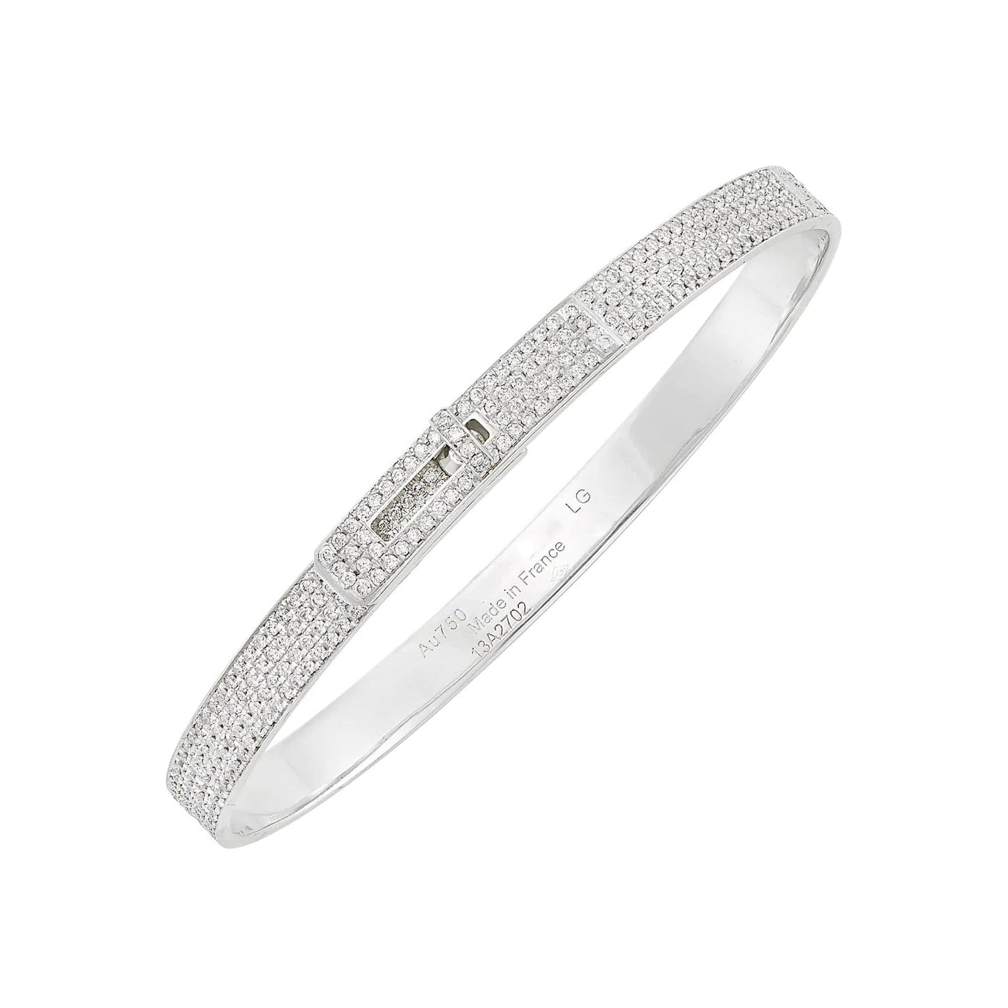 [ELAN LUXE]HM KELLY BRACELET IN SILVER AND FULL PAVE DIAMOND