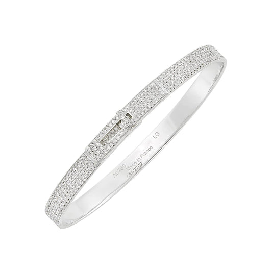 [ELAN LUXE]HM KELLY BRACELET IN SILVER AND FULL PAVE DIAMOND