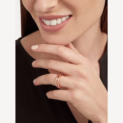 [ELAN LUXE]ZERO 1 ONE-BAND WITH OPENWORK LOGO SPIRAL RING