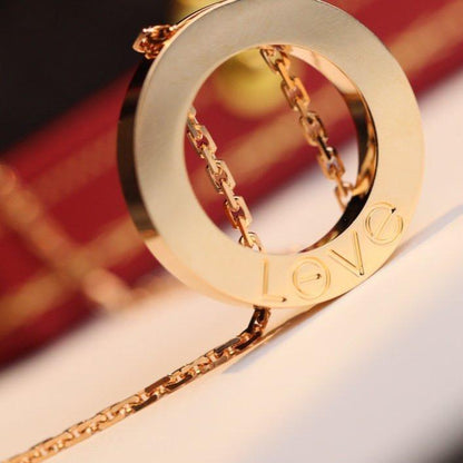 [ELAN LUXE]LOVE NECKLACE ADJUSTABLE ROSE GOLD