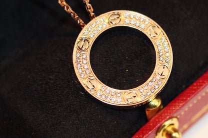 [ELAN LUXE]LOVE NECKLACE ADJUSTABLE ROSE GOLD