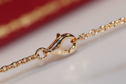 [ELAN LUXE]LOVE NECKLACE PINK GOLD AND SILVER