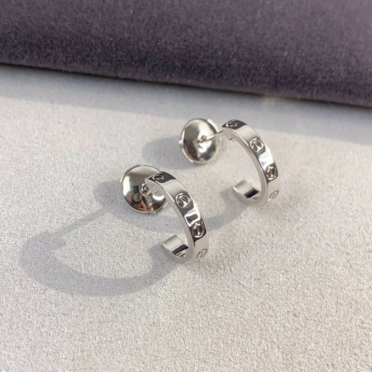 [ELAN LUXE]LOVE EARRINGS 2.65MM SILVER