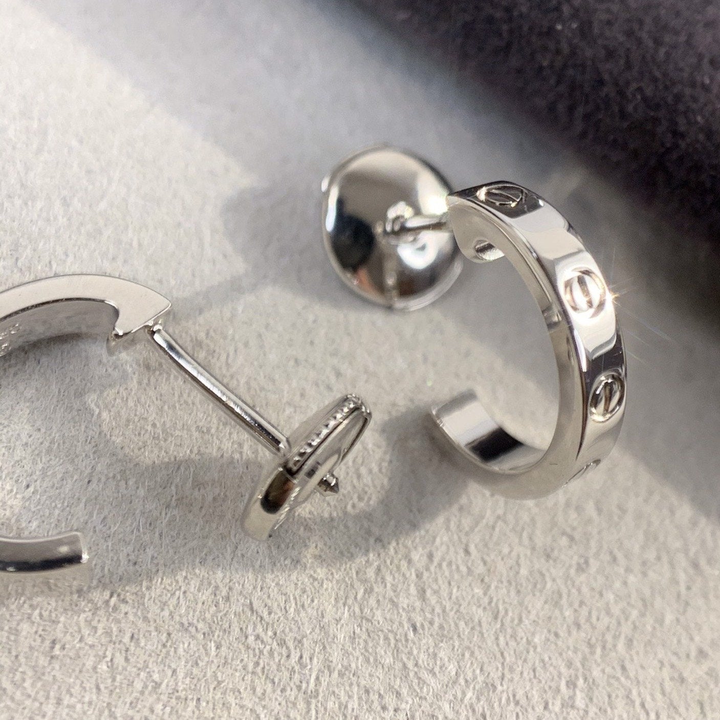 [ELAN LUXE]LOVE EARRINGS 2.65MM SILVER