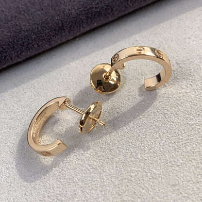 [ELAN LUXE]LOVE EARRINGS 2.65MM PINK GOLD