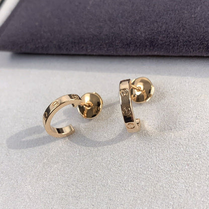 [ELAN LUXE]LOVE EARRINGS 2.65MM PINK GOLD