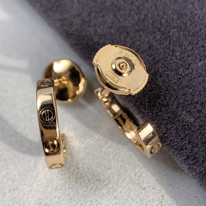[ELAN LUXE]LOVE EARRINGS 2.65MM PINK GOLD