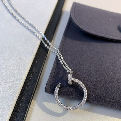 [ELAN LUXE]JUSTE NECKLACE SILVER DIAMONDS