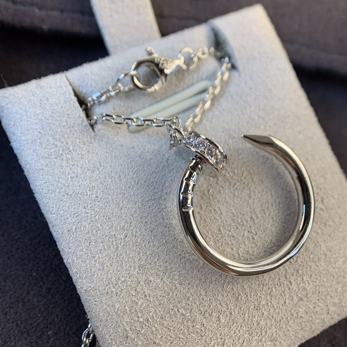 [ELAN LUXE]JUSTE NECKLACE SILVER DIAMONDS