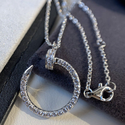 [ELAN LUXE]JUSTE NECKLACE SILVER DIAMONDS