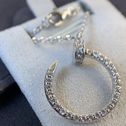 [ELAN LUXE]JUSTE NECKLACE SILVER DIAMONDS