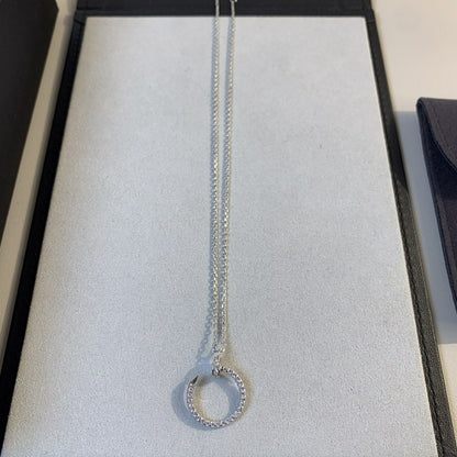 [ELAN LUXE]JUSTE NECKLACE SILVER DIAMONDS