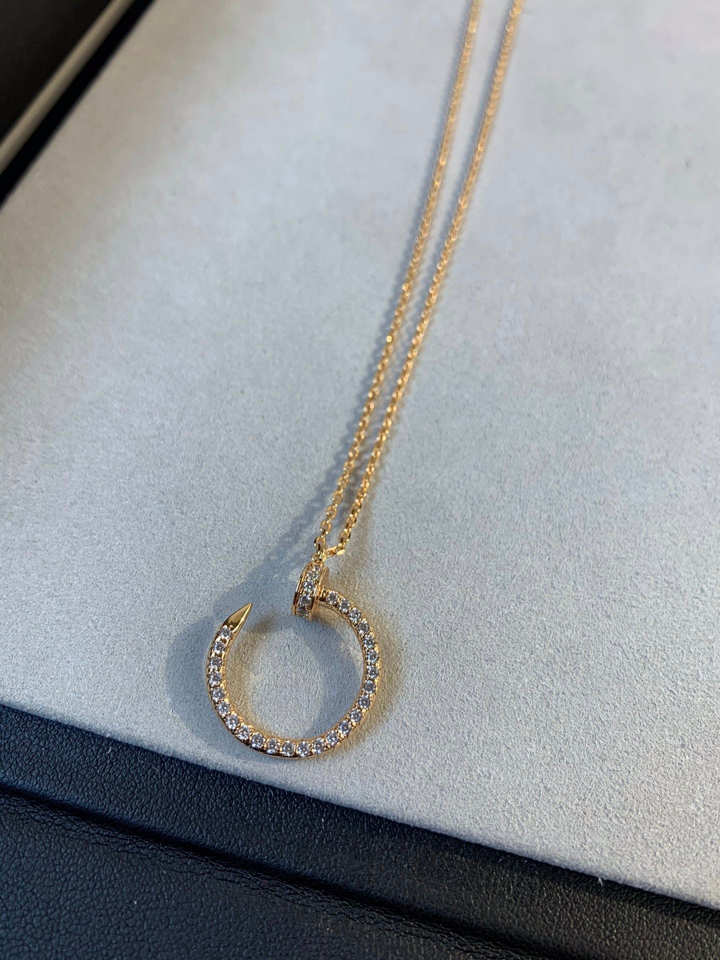 [ELAN LUXE]JUSTE NECKLACE PINK GOLD DIAMONDS