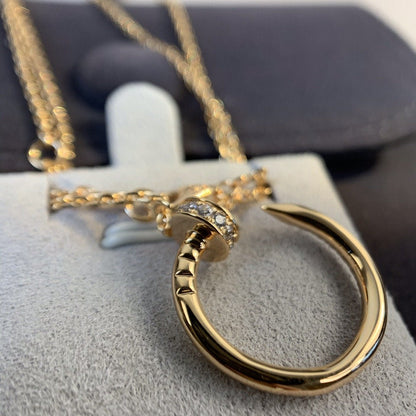 [ELAN LUXE]JUSTE NECKLACE PINK GOLD DIAMONDS