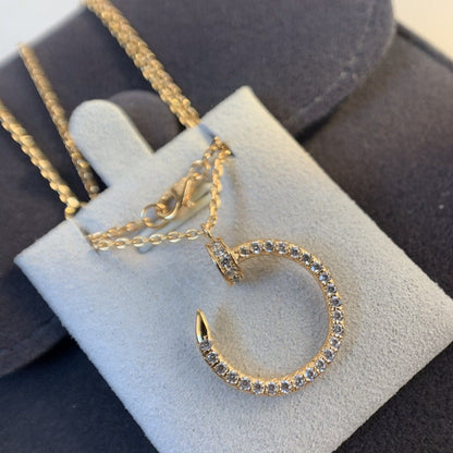 [ELAN LUXE]JUSTE NECKLACE PINK GOLD DIAMONDS