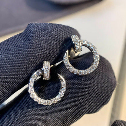 [ELAN LUXE]JUSTE EARRINGS SILVER DIAMONDS