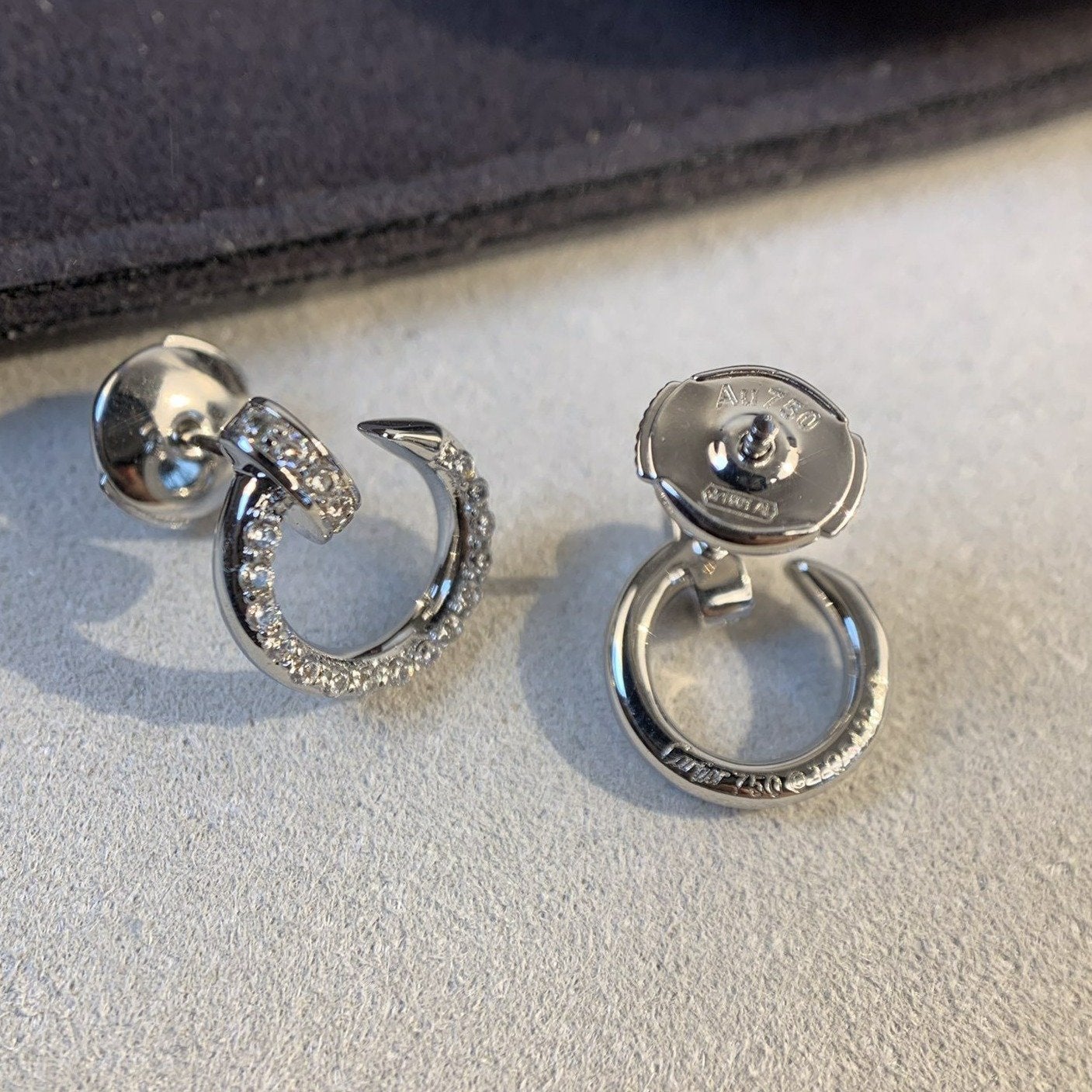 [ELAN LUXE]JUSTE EARRINGS SILVER DIAMONDS