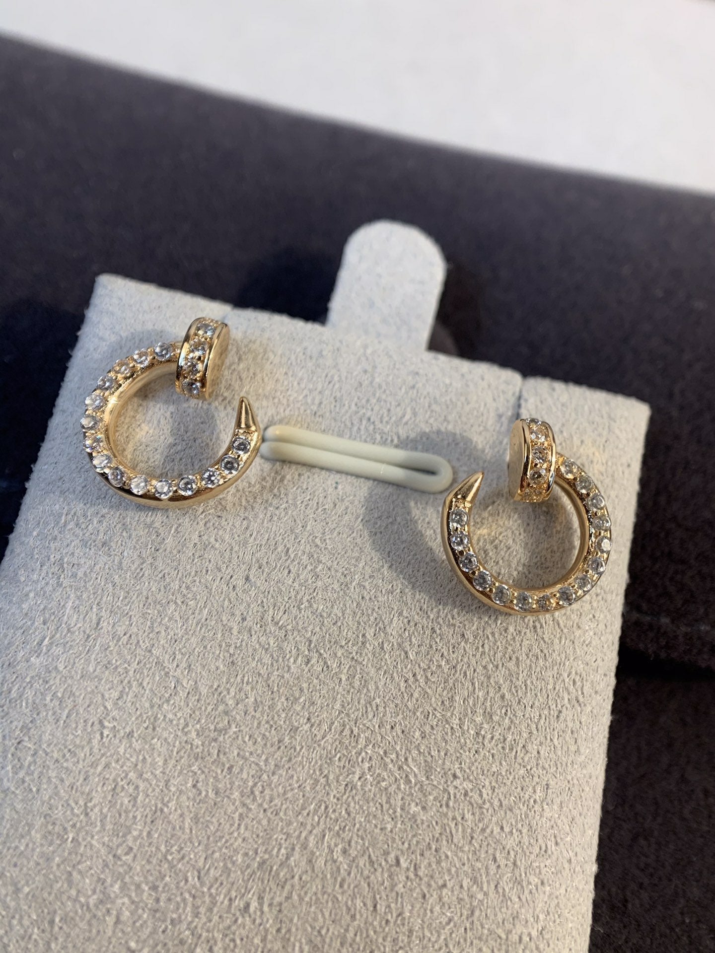 [ELAN LUXE]JUSTE EARRINGS GOLD DIAMONDS