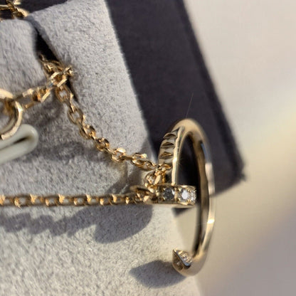 [ELAN LUXE]JUSTE NECKLACE PINK GOLD