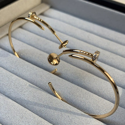 [ELAN LUXE]JUSTE EARRINGS GOLD DIAMONDS 1.8MM