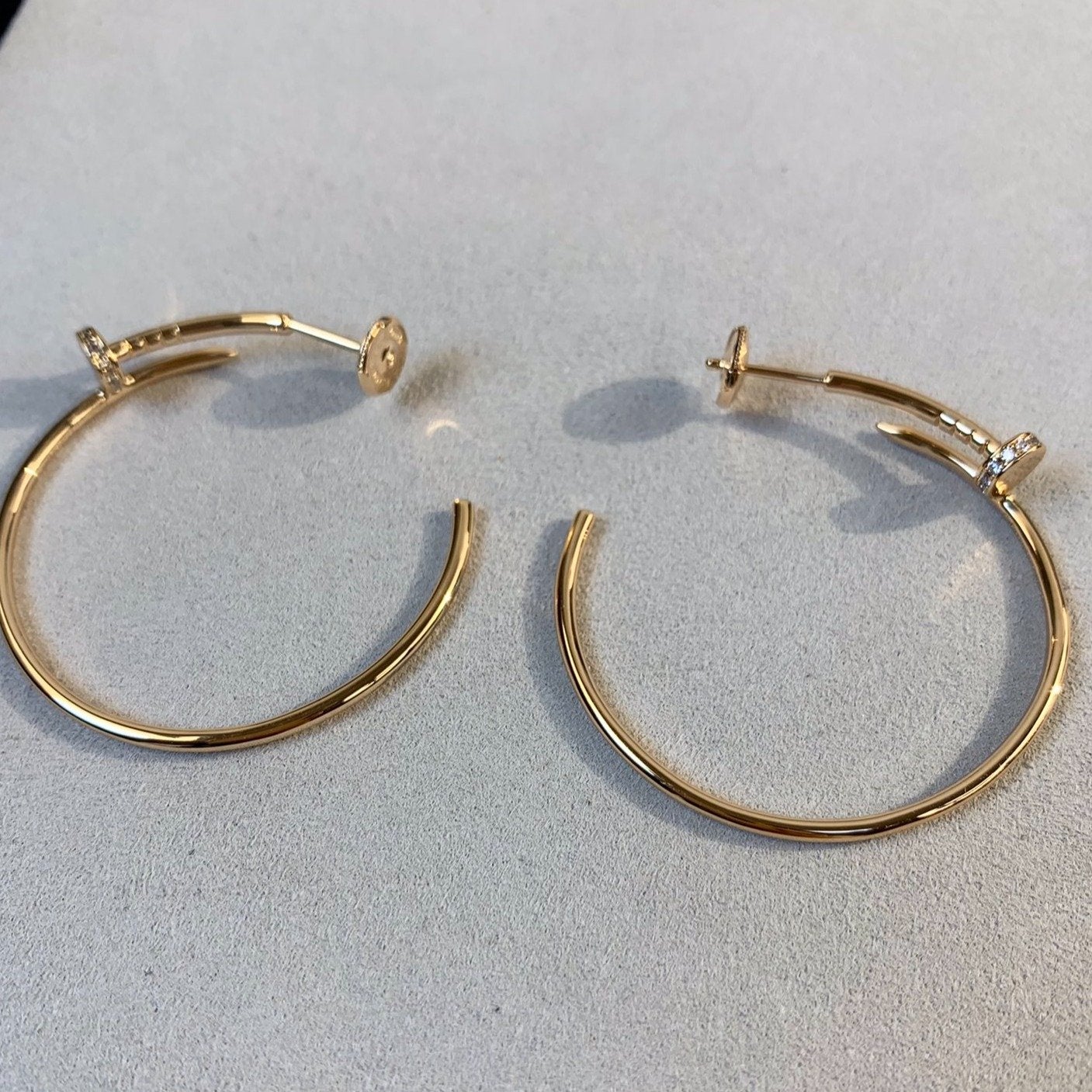 [ELAN LUXE]JUSTE EARRINGS GOLD DIAMONDS 1.8MM