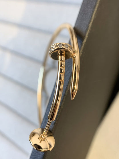 [ELAN LUXE]JUSTE EARRINGS GOLD DIAMONDS 1.8MM