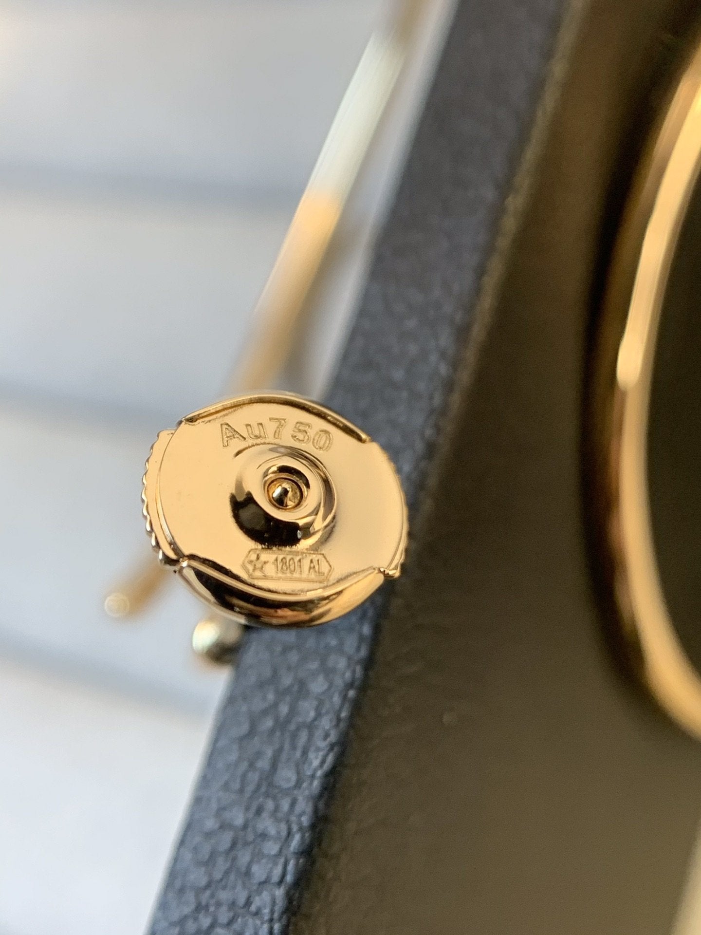 [ELAN LUXE]JUSTE EARRINGS GOLD DIAMONDS 1.8MM