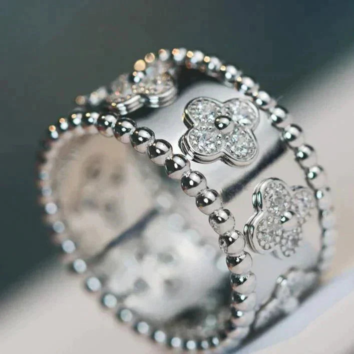 [ELAN LUXE]CLOVER KALEIDOSCOPE RING 10MM