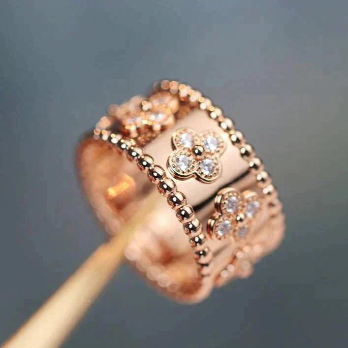 [ELAN LUXE]CLOVER KALEIDOSCOPE RING 10MM