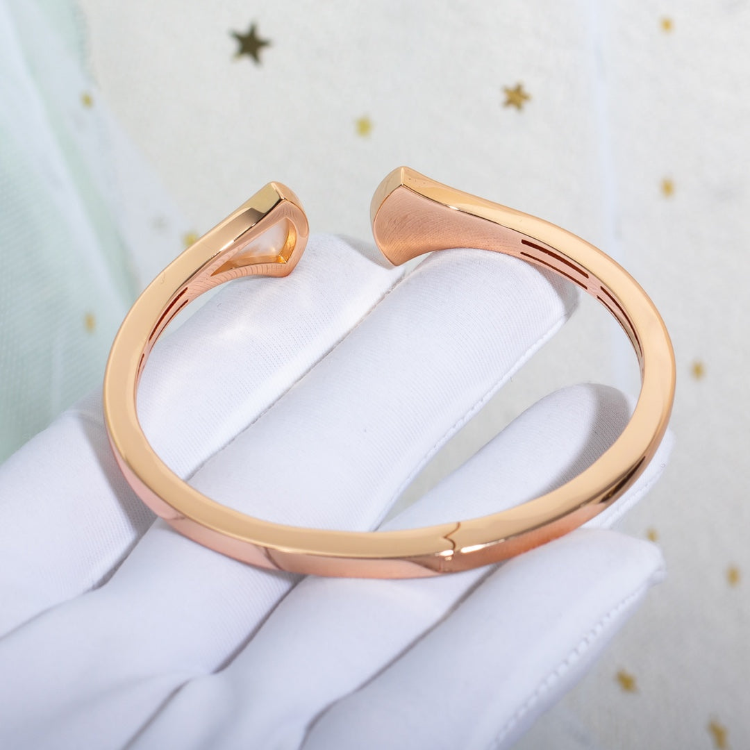 [ELAN LUXE]DREAM BRACELET OPEN PINK GOLD MOP DIAMOND