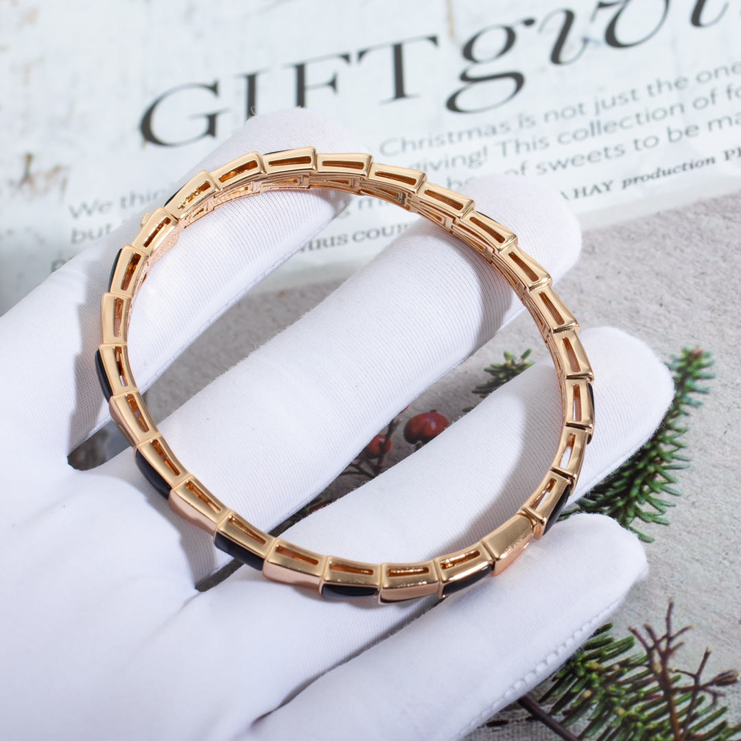 [ELAN LUXE]SERPENTI BRACELET PINK GOLD ONYX