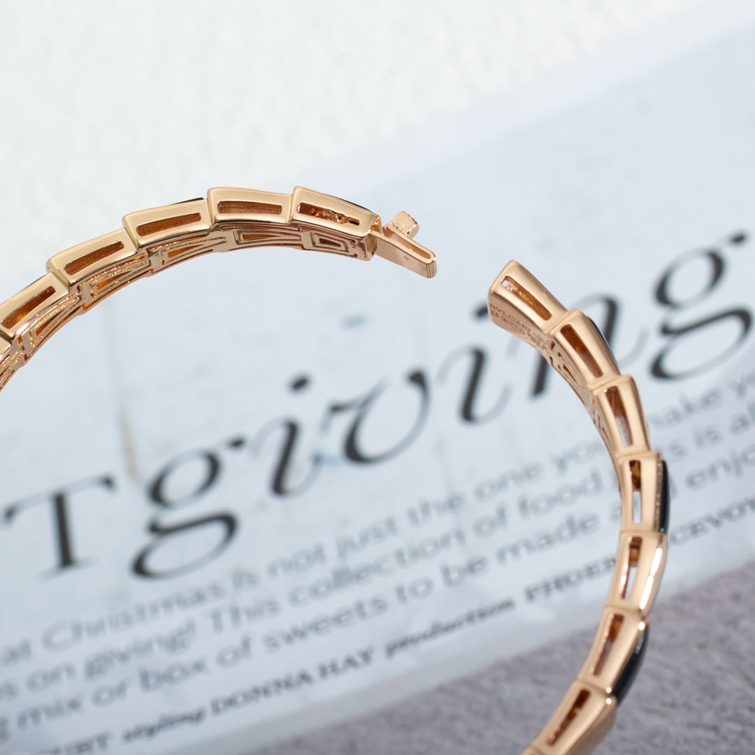 [ELAN LUXE]SERPENTI BRACELET PINK GOLD ONYX