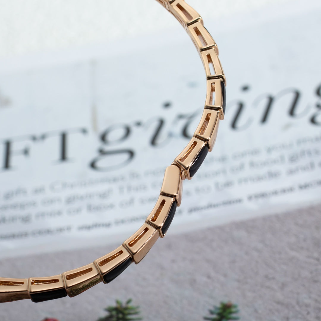 [ELAN LUXE]SERPENTI BRACELET PINK GOLD ONYX