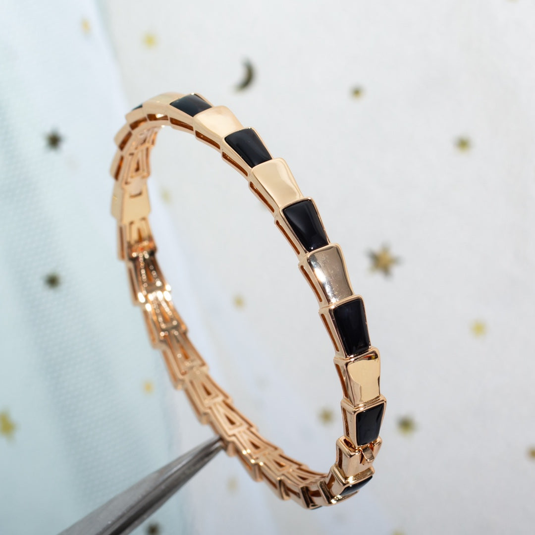[ELAN LUXE]SERPENTI BRACELET PINK GOLD ONYX