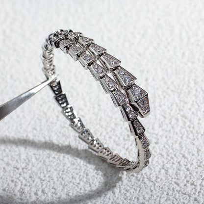 [ELAN LUXE]SERPENTI BRACELET 6MM SILVER DIAMOND