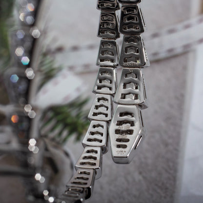 [ELAN LUXE]SERPENTI BRACELET 6MM SILVER DIAMOND