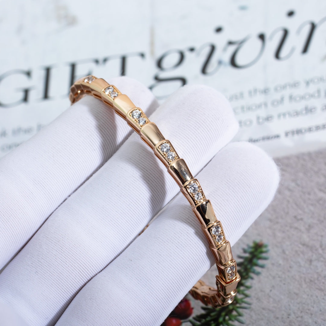 [ELAN LUXE]SERPENTI SMALL BRACELET PINK GOLD DIAMOND