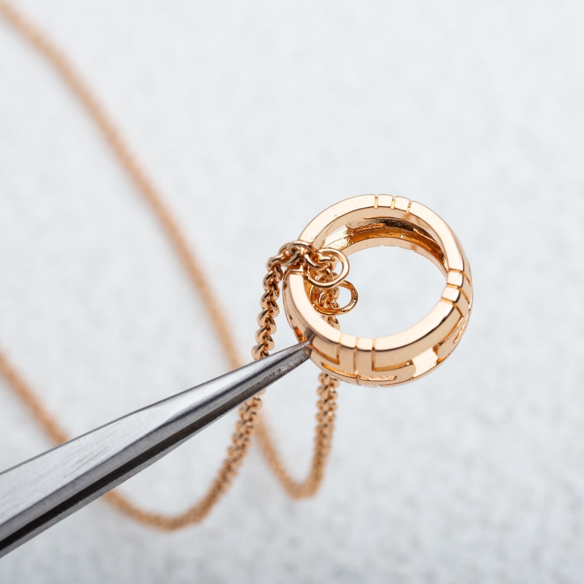 [ELAN LUXE]PARENTESI NECKLACE PINK GOLD