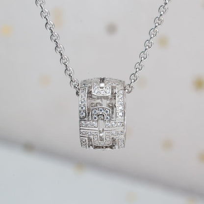[ELAN LUXE]PARENTESI NECKLACE SILVER DIAMOND