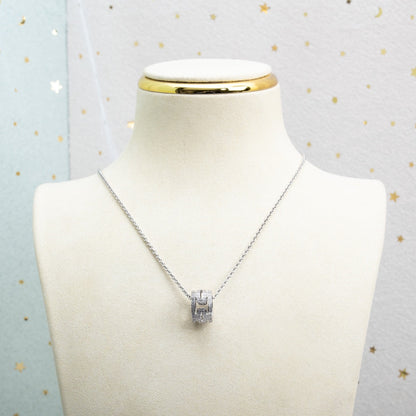 [ELAN LUXE]PARENTESI NECKLACE SILVER DIAMOND